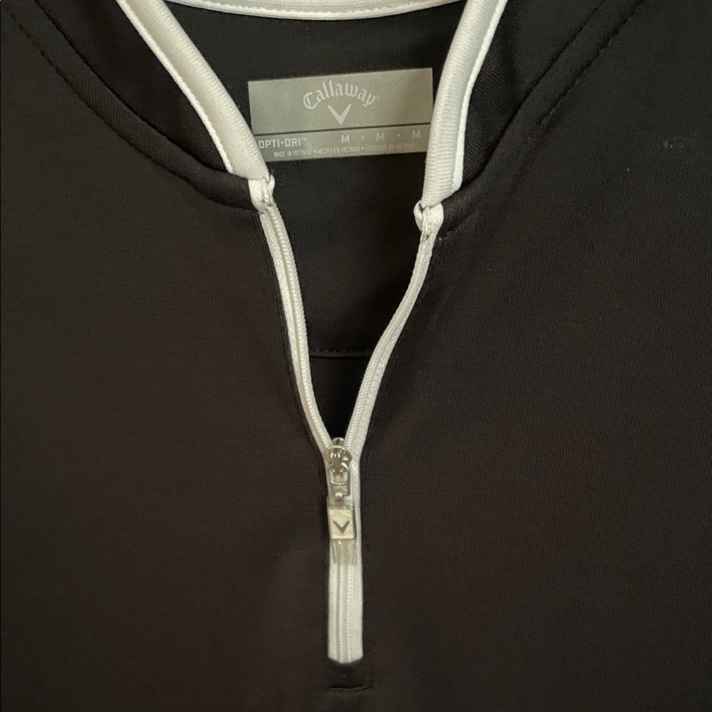 Callaway Black and White Sleeveless Women's golf top, M - Picture 2 of 3